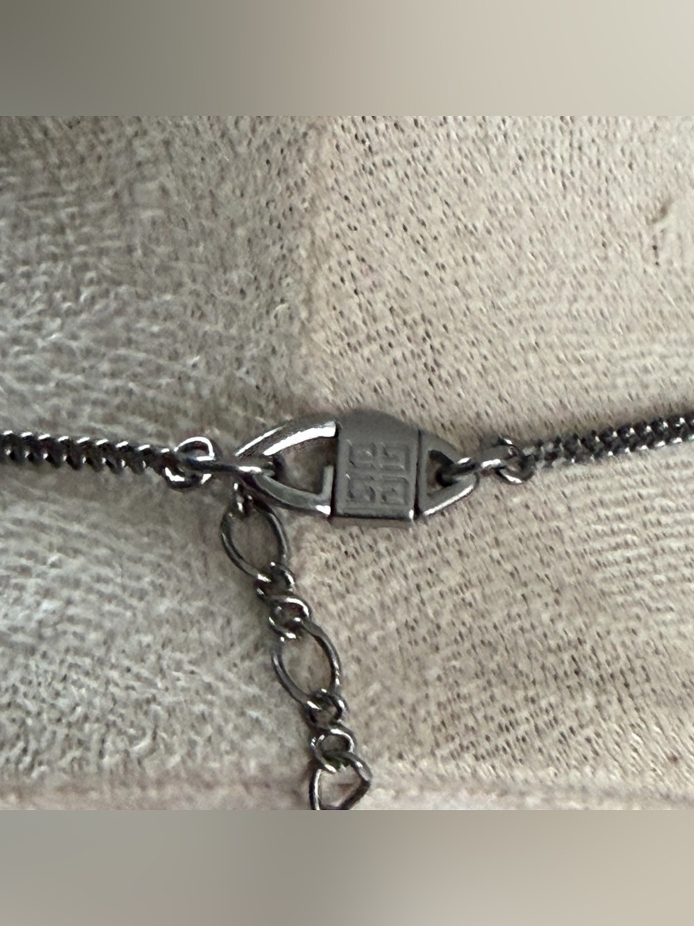 Givenchy Silver-Tone Pave Filigree Crystal Flower Necklace - Picture 7 of 8